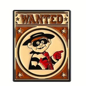 Hamburglar Enamel Pin, Nostalgia, McDonald’s 1971